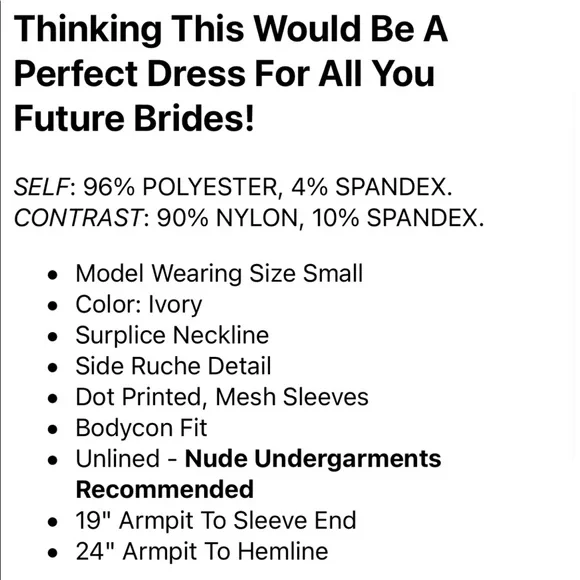 Nanamacs declaring my love mesh sleeve bodycon dress - Picture 9 of 9